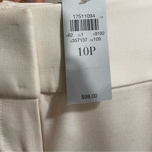 White / Cream Never Worn Ann Taylor modern fit work pants